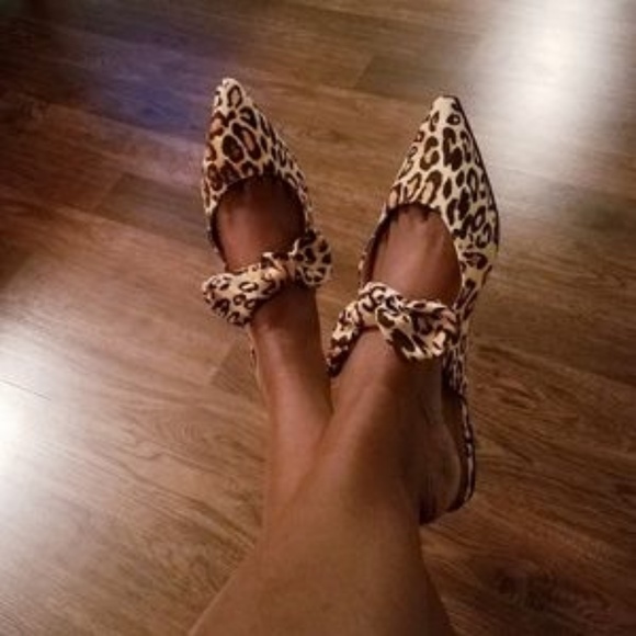 Navy Gingham Bow Tie Mules - Picture 4 of 4